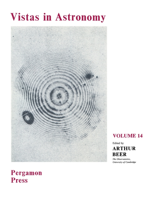 Cover image for book Vistas in Astronomy