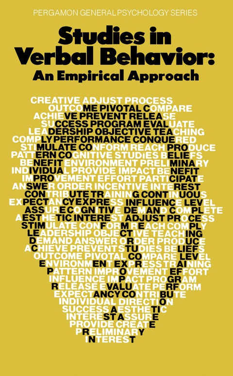 Cover image for book Studies in Verbal Behavior