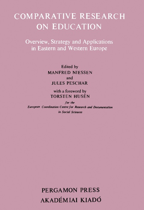 Cover image for book Comparative Research on Education