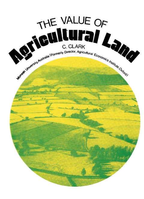 Cover image for book The Value of Agricultural Land