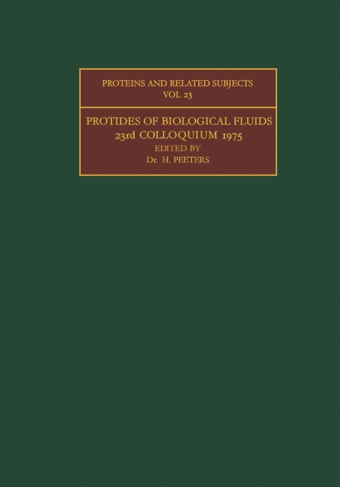 Cover image for book Protides of the Biological Fluids