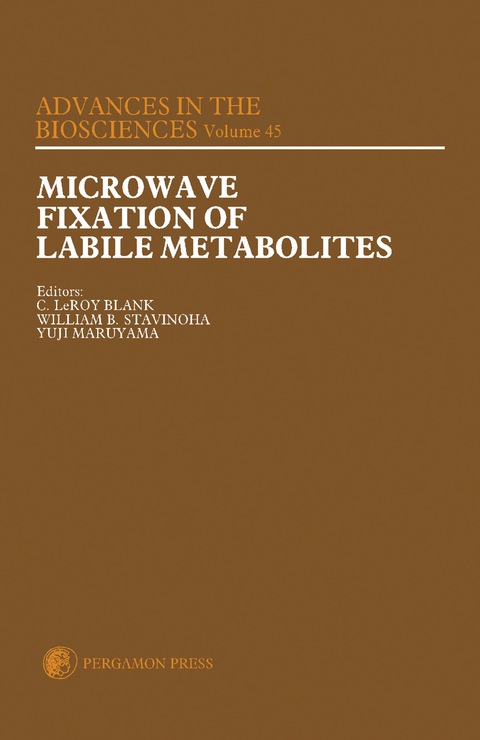 Cover image for book Microwave Fixation of Labile Metabolites
