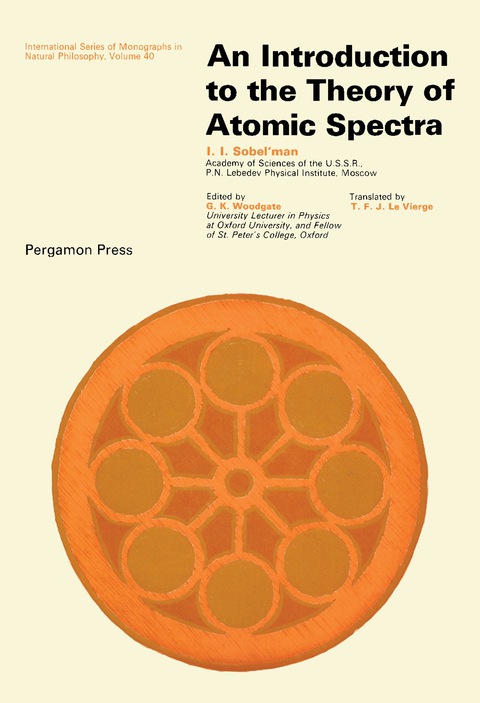 Cover image for book Introduction to the Theory of Atomic Spectra