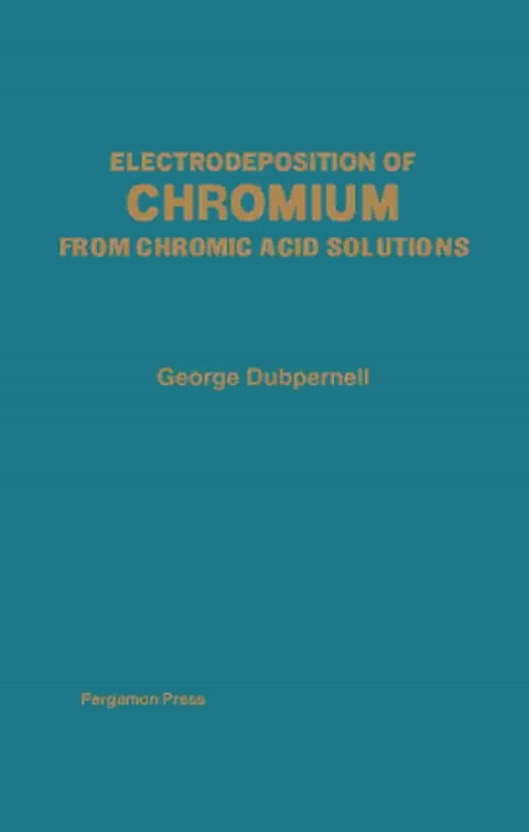 Cover image for book Electrodeposition of Chromium from Chromic Acid Solutions