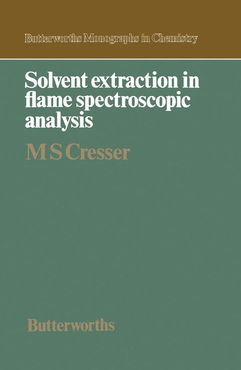 Cover image for book Solvent Extraction in Flame Spectroscopic Analysis