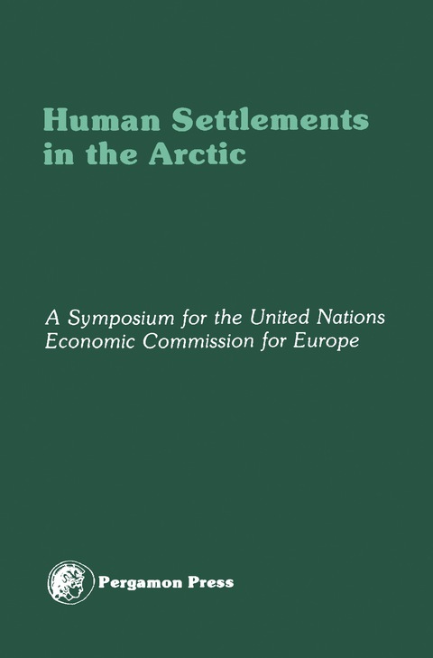 Cover image for book Human Settlements in the Arctic