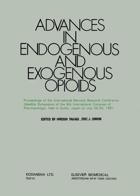 Cover image for book Advances in Endogenous and Exogenous Opioids