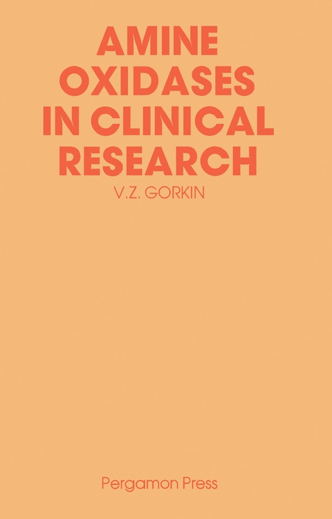 Cover image for book Amine Oxidases in Clinical Research