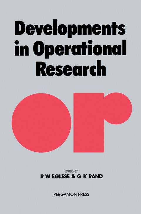 Cover image for book Developments in Operational Research