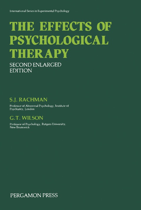 The Effects of Psychological Therapy 