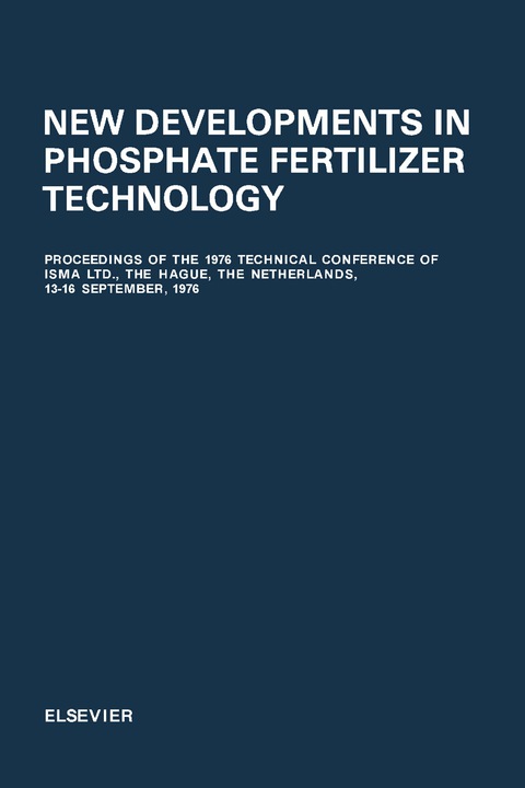 Cover image for book New Developments in Phosphate Fertilizer Technology