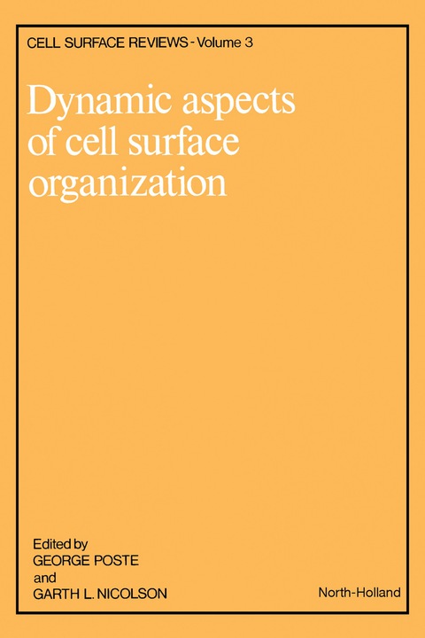Cover image for book Dynamic Aspects of Cell Surface Organization