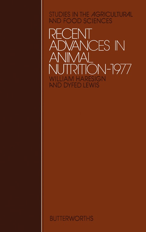 Cover image for book Recent Advances in Animal Nutrition – 1977