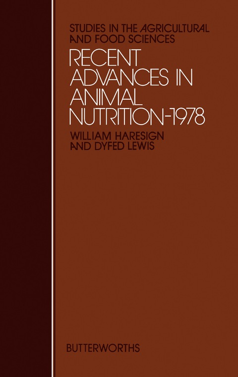 Cover image for book Recent Advances in Animal Nutrition– 1978