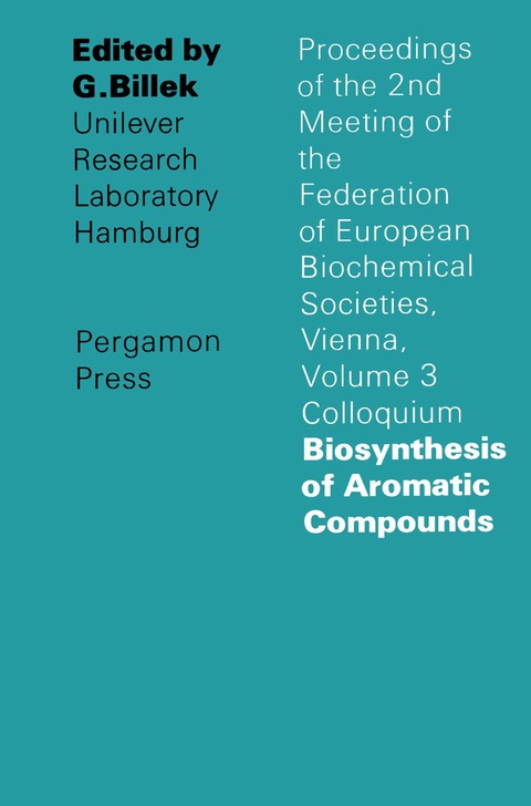 Cover image for book Biosynthesis of Aromatic Compounds