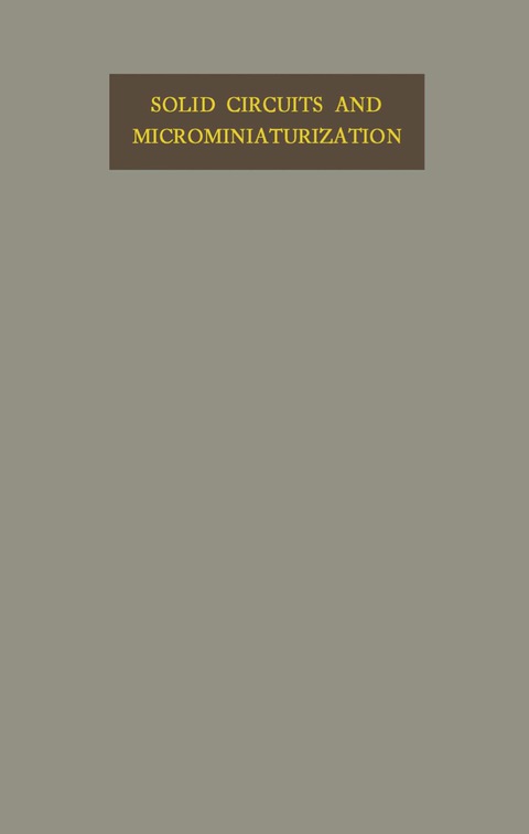 Cover image for book Solid Circuits and Microminiaturization