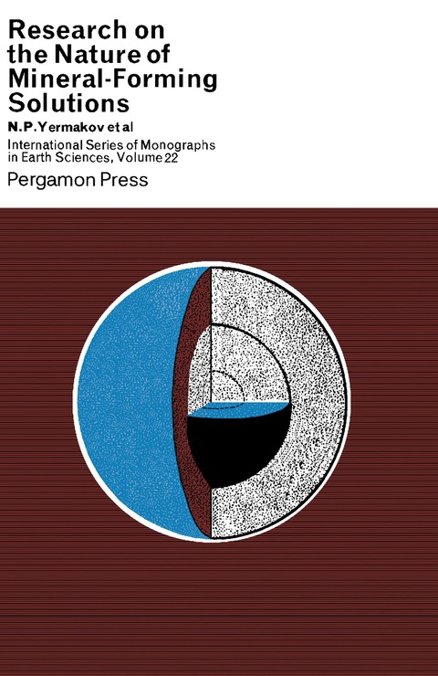 Cover image for book Research on the Nature of Mineral-Forming Solutions