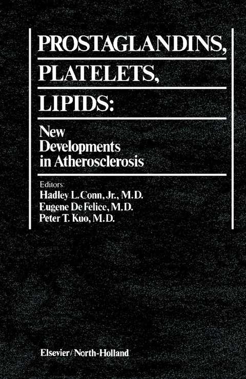 Cover image for book Prostaglandins, Platelets, Lipids