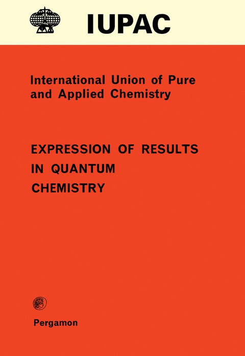 Cover image for book Expression of Results in Quantum Chemistry