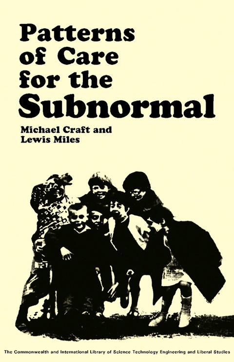 Cover image for book Patterns of Care for the Subnormal