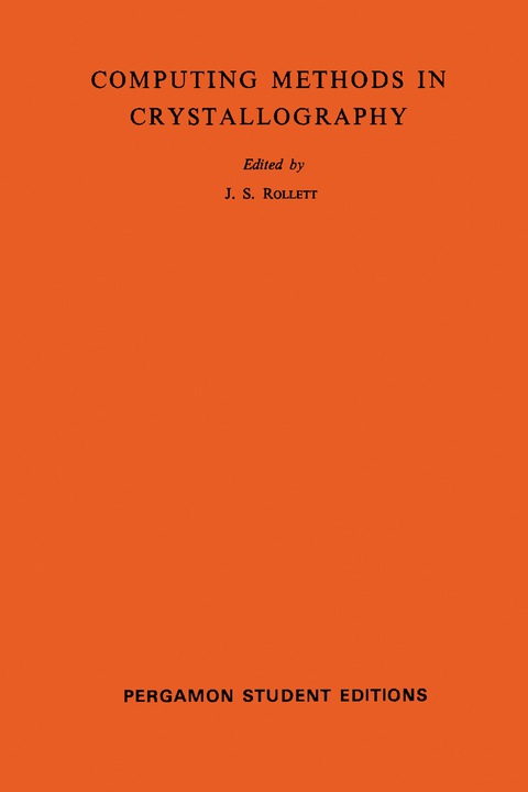 Cover image for book Computing Methods in Crystallography