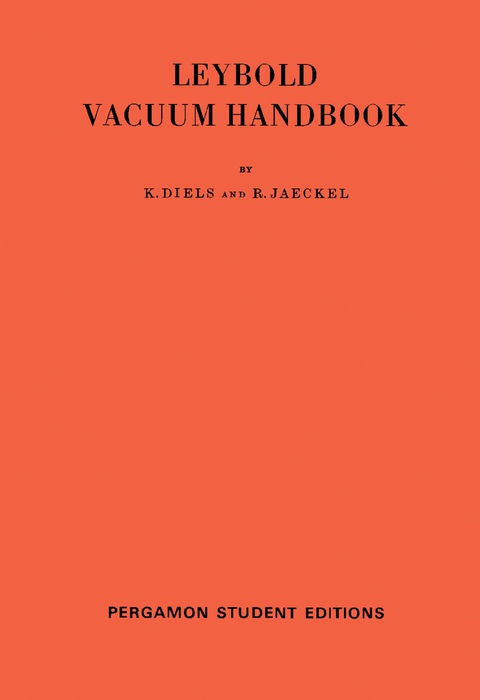 Cover image for book Leybold Vacuum Handbook