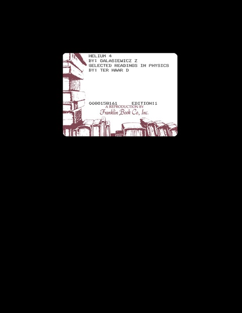 Cover image for book Helium 4