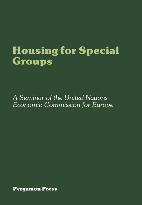 Cover image for book Housing for Special Groups