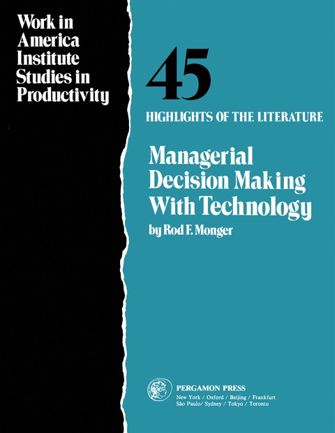 Cover image for book Managerial Decision Making with Technology