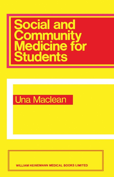 Cover image for book Social and Community Medicine for Students