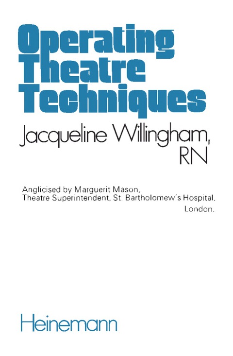 Cover image for book Operating Theatre Techniques