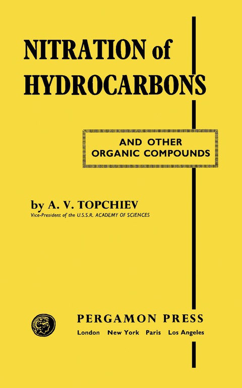 Cover image for book Nitration of Hydrocarbons and Other Organic Compounds