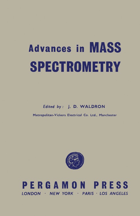 Cover image for book Advances in Mass Spectrometry