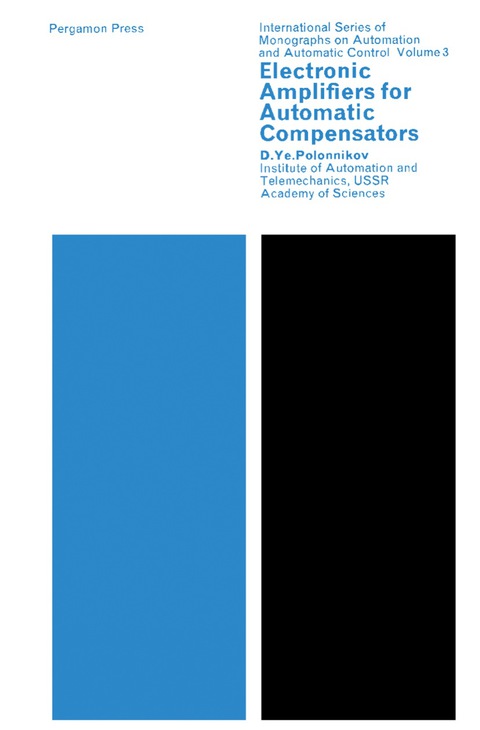 Cover image for book Electronic Amplifiers for Automatic Compensators