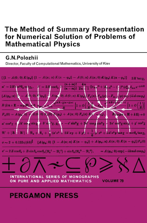 Cover image for book The Method of Summary Representation for Numerical Solution of Problems of Mathematical Physics