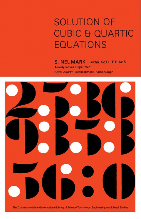 Cover image for book Solution of Cubic and Quartic Equations