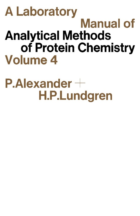 Cover image for book A Laboratory Manual of Analytical Methods of Protein Chemistry