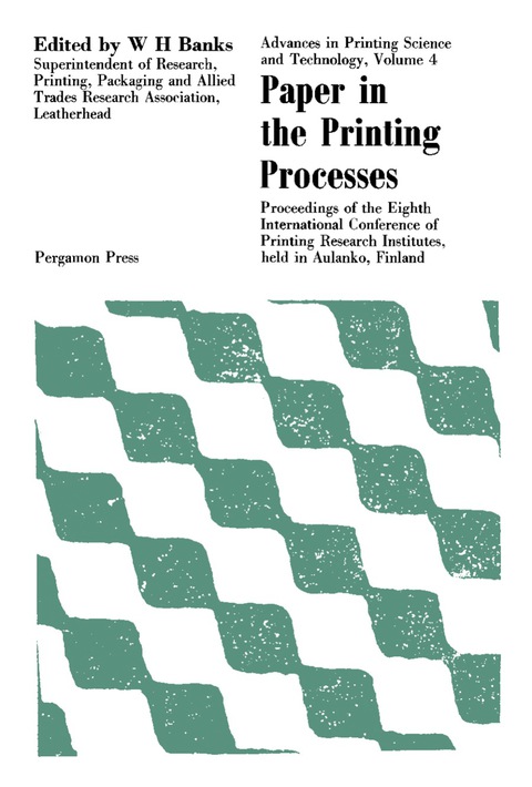 Cover image for book Paper in the Printing Processes