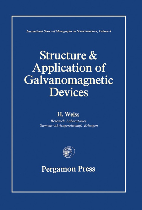 Cover image for book Structure and Application of Galvanomagnetic Devices