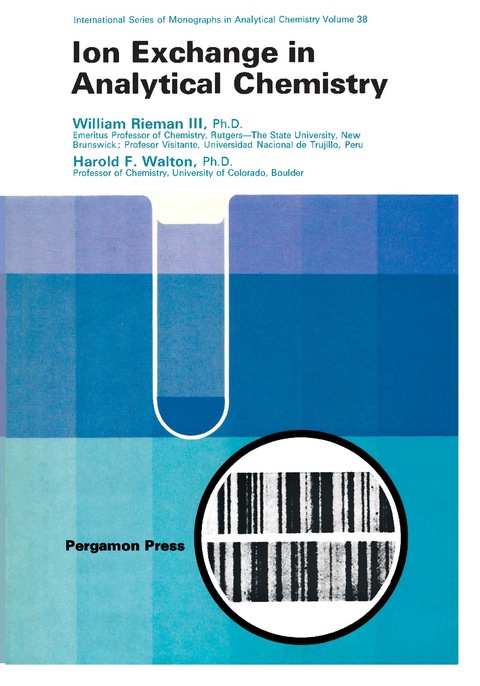 Cover image for book Ion Exchange in Analytical Chemistry