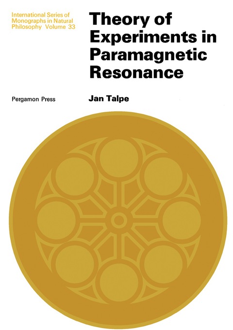 Cover image for book Theory of Experiments in Paramagnetic Resonance