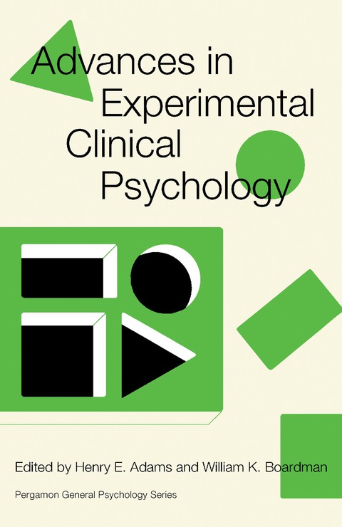 Cover image for book Advances in Experimental Clinical Psychology