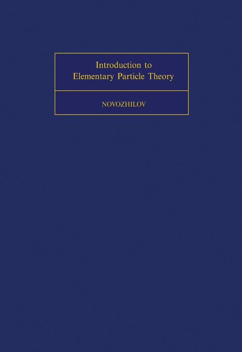 Cover image for book Introduction to Elementary Particle Theory