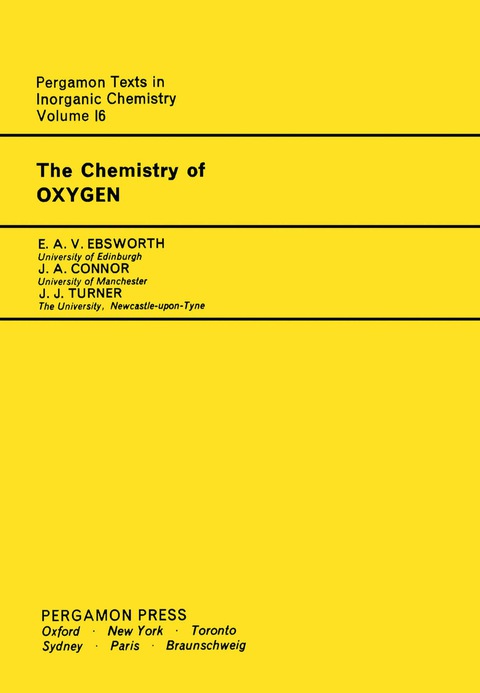 The Chemistry of Oxygen 