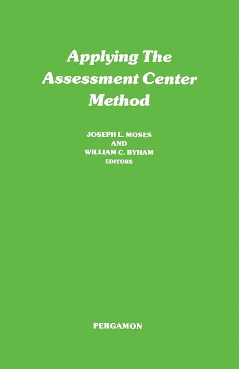 Cover image for book Applying the Assessment Center Method