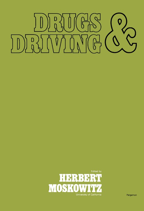 Cover image for book Drugs and Driving