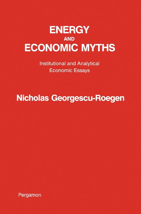 Cover image for book Energy and Economic Myths