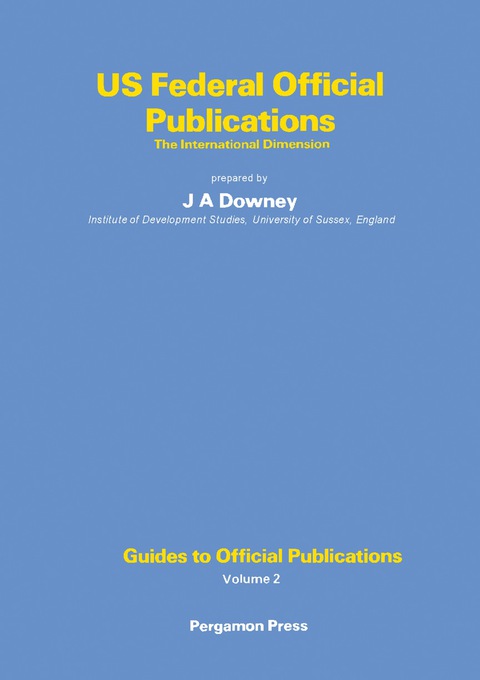 Cover image for book US Federal Official Publications