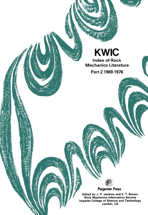 Cover image for book KWIC Index of Rock Mechanics Literature