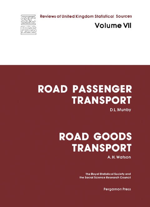 Cover image for book Road Passenger Transport: Road Goods Transport